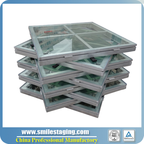 1Mx1M Armorplate Glass Stage Platforms