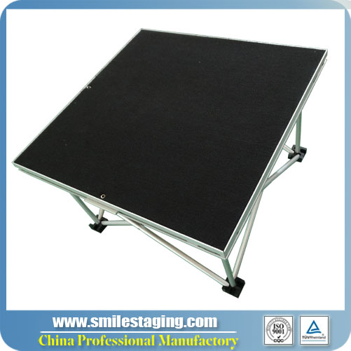 0.5m x 0.5m Stage Panel,Black Carpet Finish